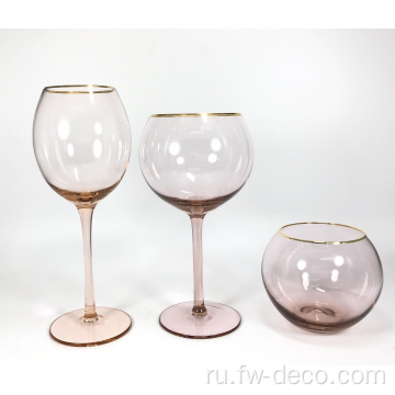 Пользовательский набор Gold Rimmed Gin Glass